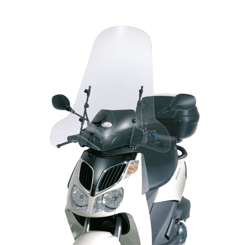 KAPPA SZYBA APRILIA SPORTCITY 125/200/250 '04-08, HONDA DYLAN 125/150 '02-07, YAMAHA CIGNUS X '04-15, NEOS 50 '08-21, MBK OV