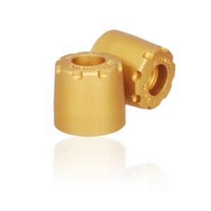 Ciężarki kierownicy uniwersalne złote Ducati Kawasaki 14,5-17 mm