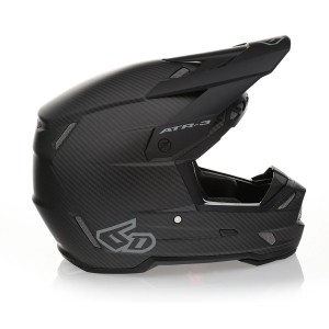 6d helmets kask cross/enduro model atr-3 solid matte black fim (frhphe-02) kolor czarny/szary rozmiar m ( 57 - 58 cm )