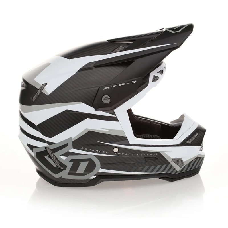 6D HELMETS KASK CROSS/ENDURO MODEL ATR-3 RIVAL MATTE WHITE FIM KOLOR BIAŁY ROZMIAR L