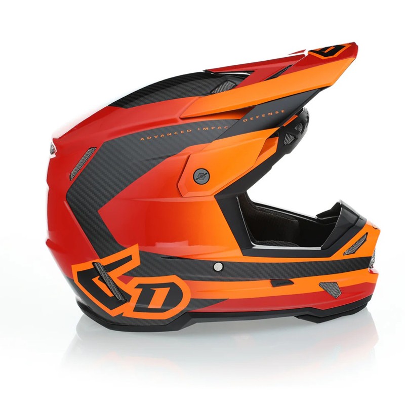 6D HELMETS KASK CROSS/ENDURO MODEL ATR-3 PURE GLOSS ORANGE FIM KOLOR POMARAŃCZOWY ROZMIAR L