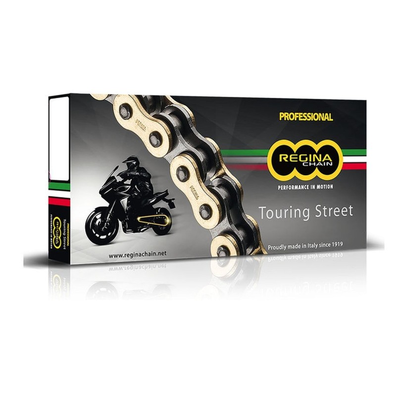 regina łańcuch napędowy 530zrt (108 ogniw) z-ring touring-street do 1000ccm złoty (zakuwka) (136zrt/006)