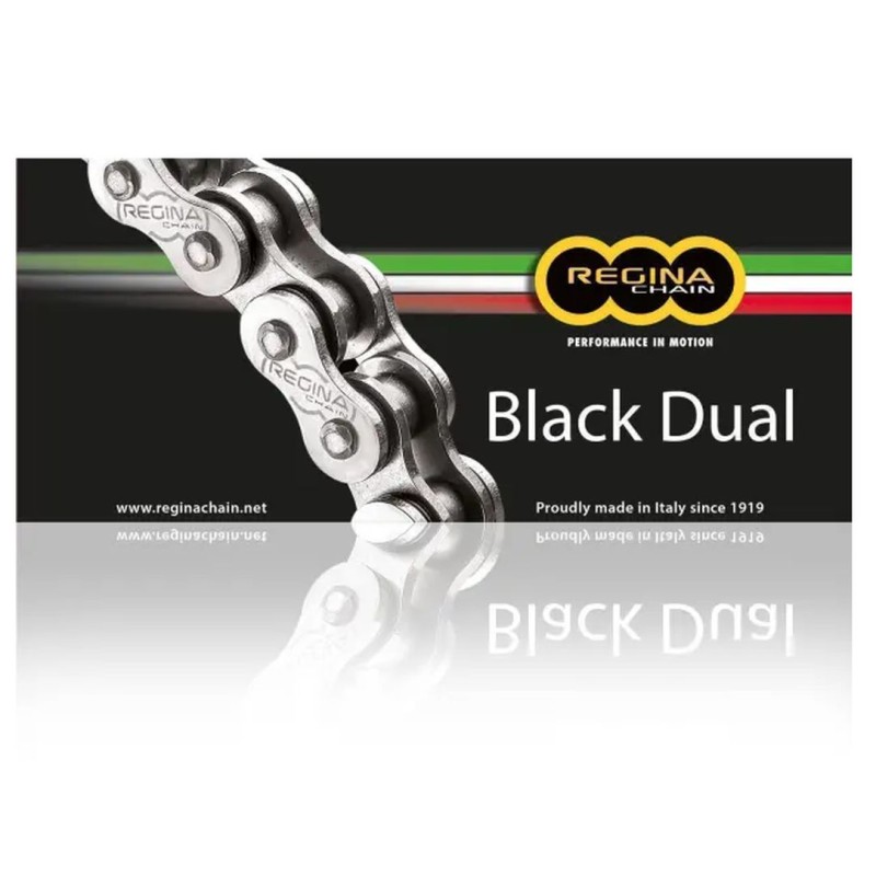 REGINA ŁAŃCUCH NAPĘDOWY 525ZRA (112 OGNIW) - Z-RING DUAL - DO 800 CCM - CZARNY