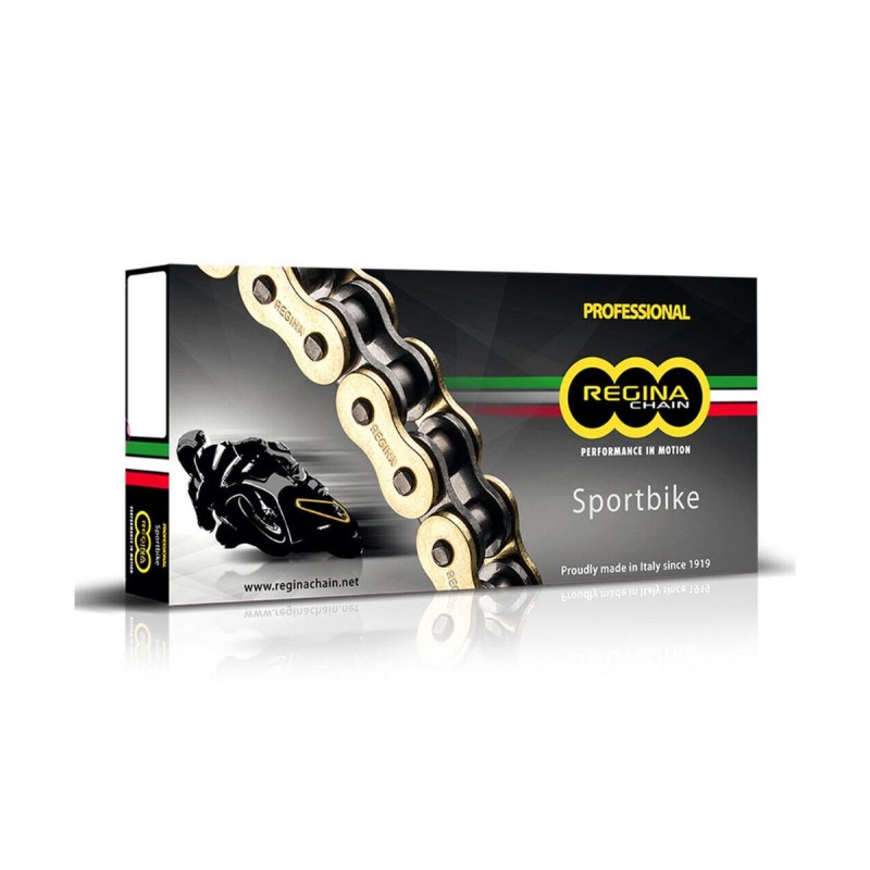 Łańcuch napędowy REGINA 525ZRP (120 ogniw) Z-RING do 1300 ccm - złoty