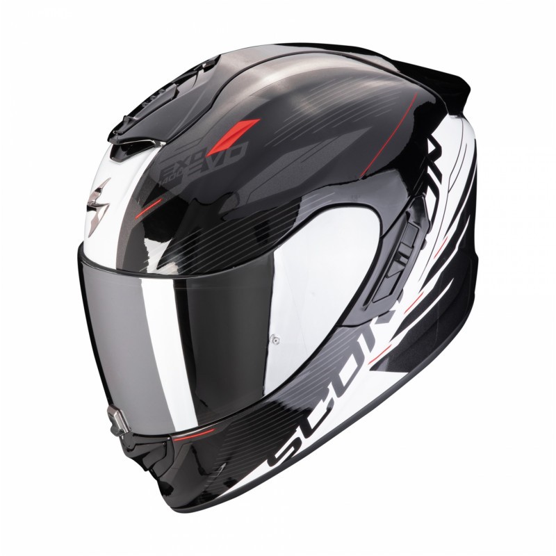 Kask integralny Scorpion Exo-1400 II Luma Black-White czarny/biały rozmiar L