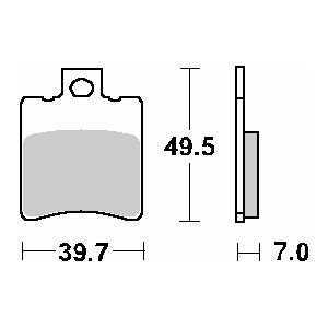 Klocki hamulcowe SBS PROMOCJA KH193 MAXI CARBON TECH kolor czarny