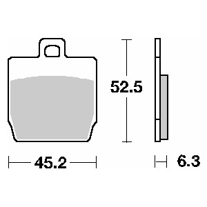 SBS PROMOCJA KLOCKI HAMULCOWE KH268 STREET STANDART CERAMIC KOLOR CZARNY