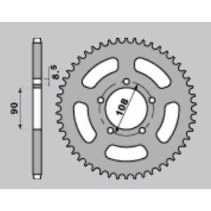 Wyprzedaż zębatka tylna 1515 43 MUZ 600/660 94-98 (18-43)