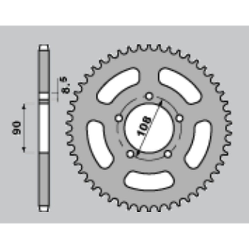 Wyprzedaż zębatka tylna 1515 43 MUZ 600/660 94-98 (18-43)