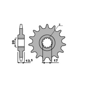 Zębatka przednia 153 11 Fantic 200/212/249 - Wyprzedaż