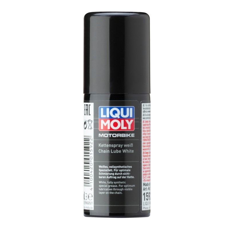 LIQUI MOLY MOTORBIKE BIAŁY SMAR DO ŁAŃCUCHA SYNTETYCZNY 0,05L (24)