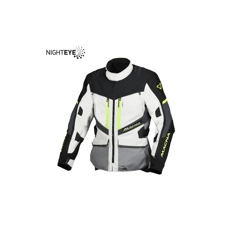 MACNA WYPRZEDAŻ KURTKA DOMANE - Kolor Jasny Szary/Szary/Żóły Fluo/Czarny - Rozmiar L