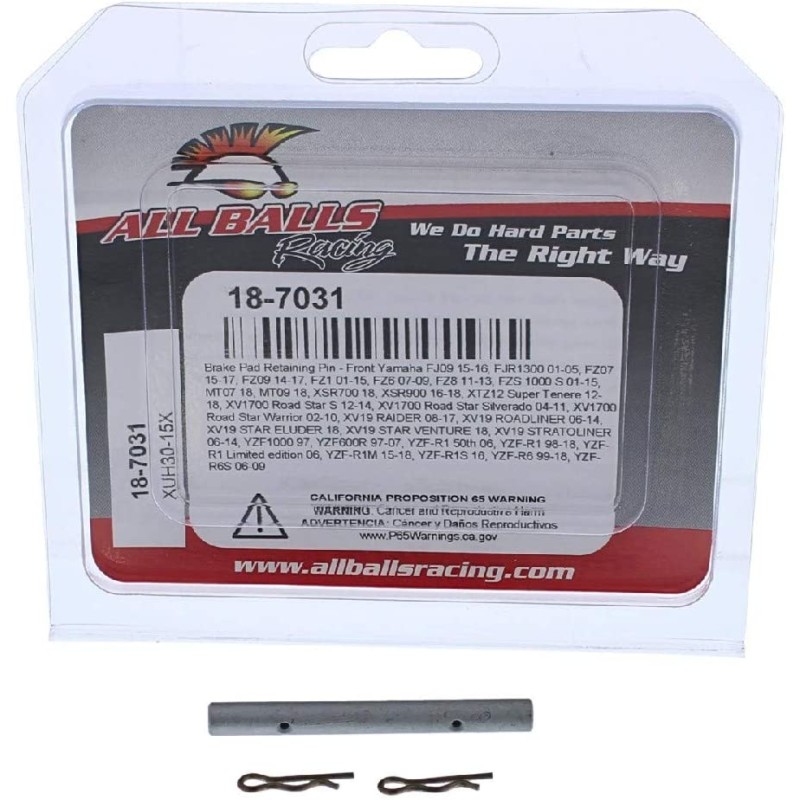 All Balls trzpienie klocków hamulcowych przed - Trzpienie mocujące