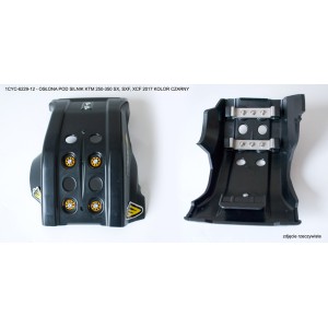 Osłona pod silnik CYCRA Full Armor Skid Plate KTM SXF/SX-F/XCF/XC-F/EXC/EXC-F 250-350 '16-'18 - czarny