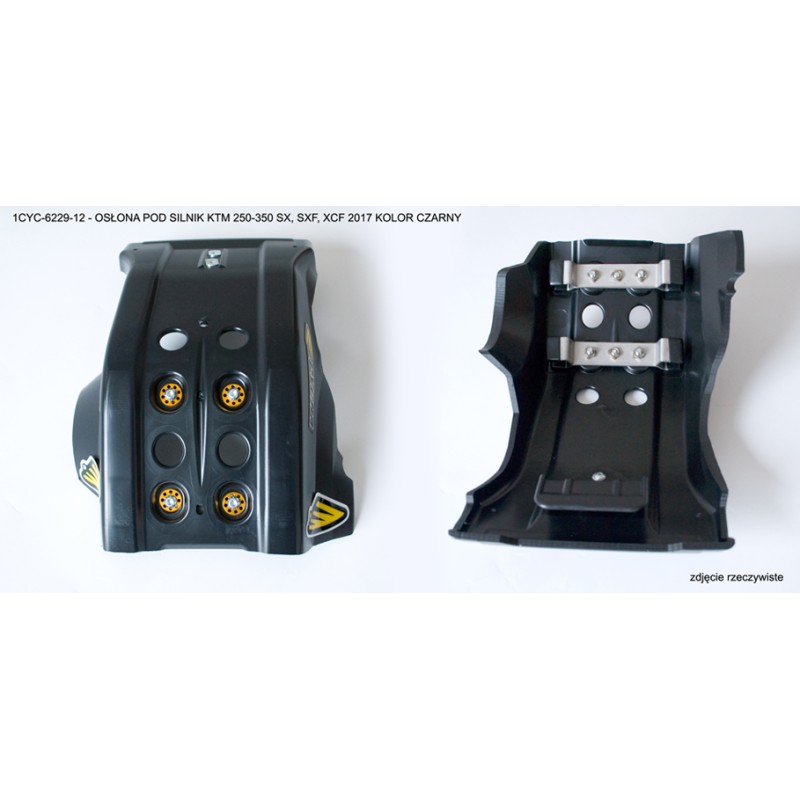 Osłona pod silnik CYCRA Full Armor Skid Plate KTM SXF/SX-F/XCF/XC-F/EXC/EXC-F 250-350 '16-'18 - czarny