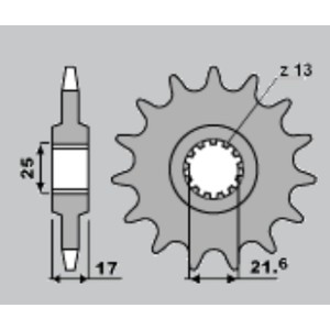 Zębatka przednia do motocykli Honda CB 500 i CBF 500 - wyprzedaż!