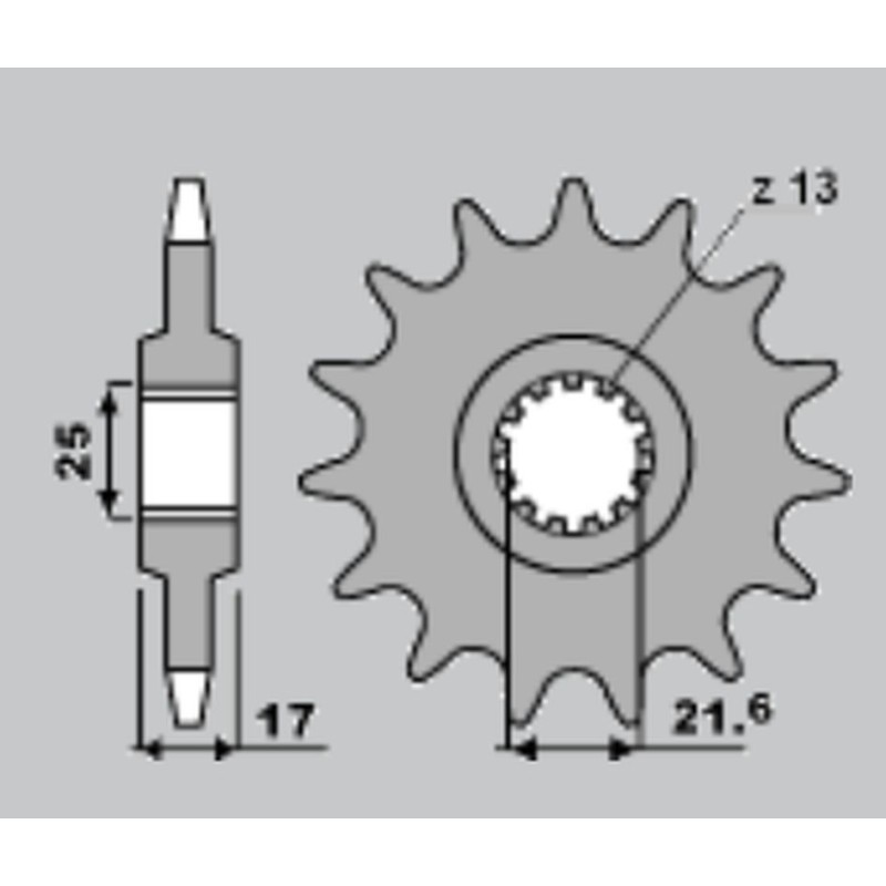 Zębatka przednia do motocykli Honda CB 500 i CBF 500 - wyprzedaż!