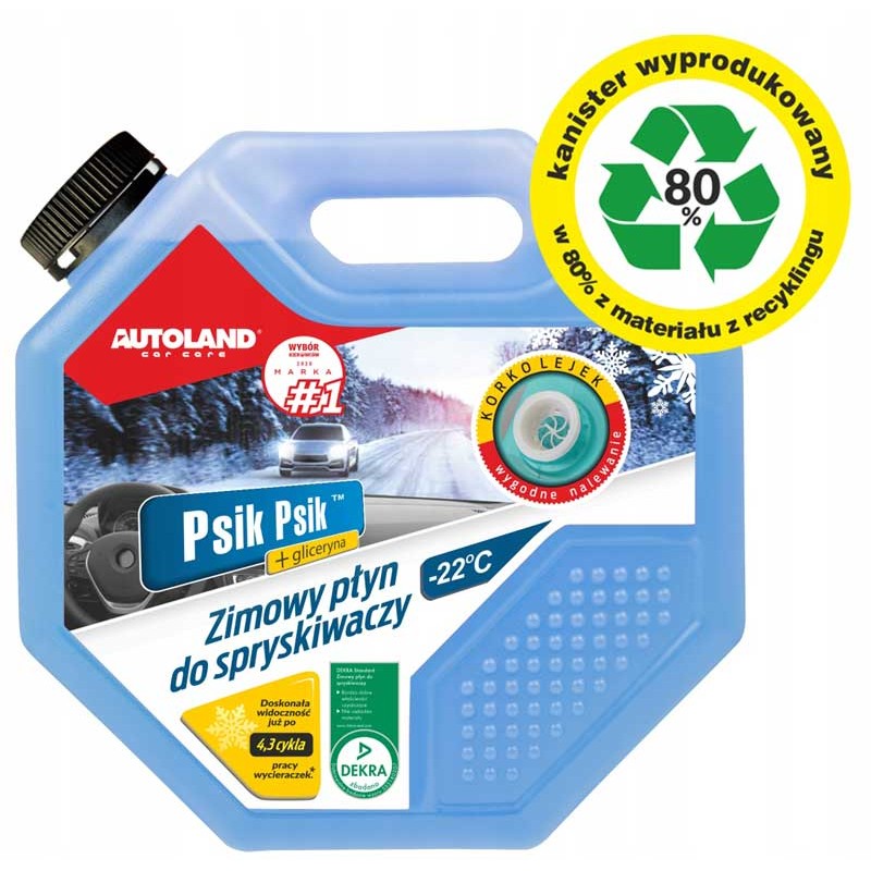 AUTOLAND PSIK PSIK- ZIMOWY PŁYN DO SPRYSKIWACZY -22°C 4,5L