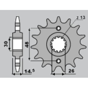 JR WYPRZEDAŻ ZĘBATKA PRZEDNIA 2047 15 (133215JT) HONDA CB 750F SEVEN FIFTY '92-'03