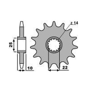 Wyprzedaż zębatki przedniej 2070 14 TM do motocykli 250/292/300/400/450/530/660 '01-'17