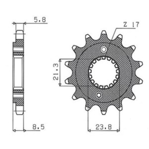 Zębatka przednia 2071 12 Honda TRX 400 EX XR 400 - Wyprzedaż