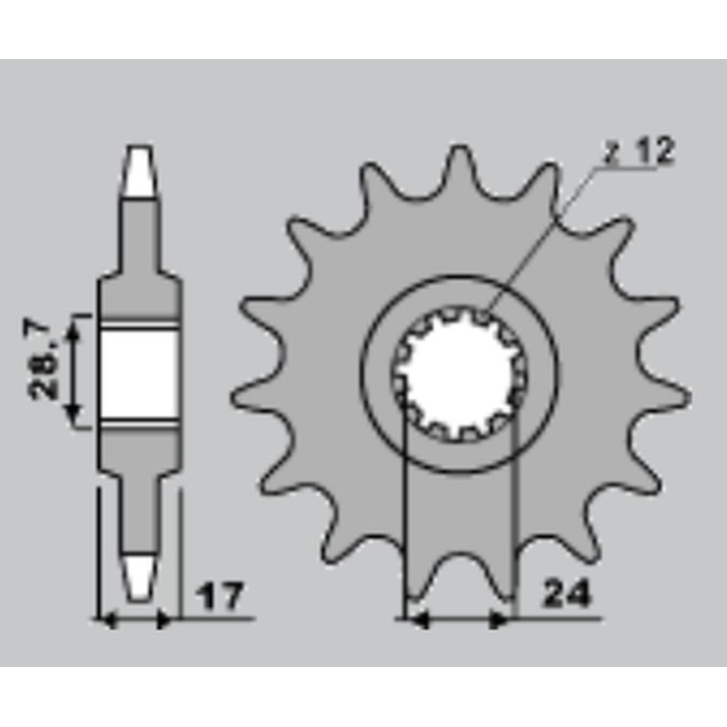 Zębatka przednia 2073 14 do HONDA CBF 600, CBR 600F, HORNET 600