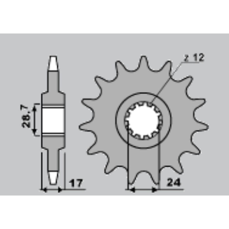 Wyprzedaż zębatki przedniej 2073 15 Honda CB 600 Hornet '98-'06, CBF 600 '04-'07