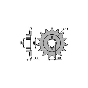 Zębatka przednia PBR 2079.15.18NC (łańcuch 530) - Made in Italy