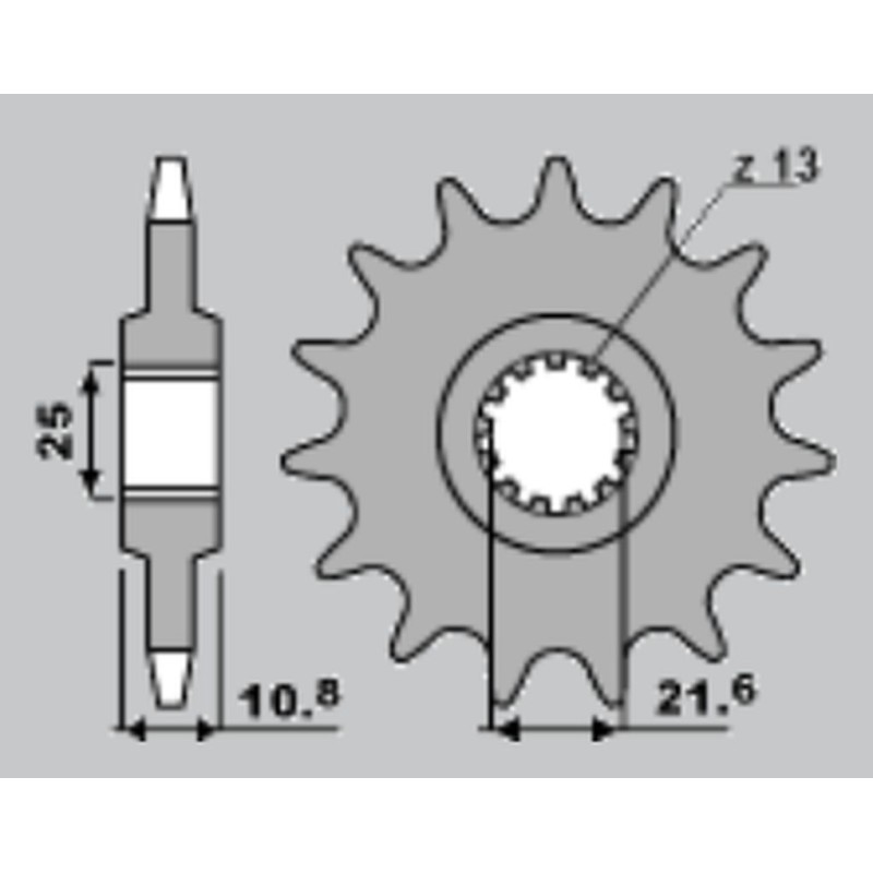 Zębatka przednia 2086 17 Yamaha TDM 850 '96-'98 - JR Wyprzedaż (JTF1586.17)