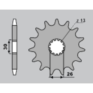 Zębatka przednia 2090 18 do Triumph Daytona 955/Sprint ST/Sprint GT, Speed Triple/Tiger 1050 '05-'21, Daytona 1200