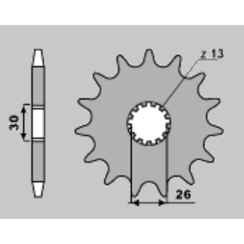 Zębatka przednia 2090 18 do Triumph Daytona 955/Sprint ST/Sprint GT, Speed Triple/Tiger 1050 '05-'21, Daytona 1200