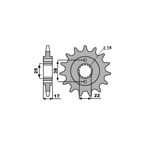 PBR WYPRZEDAZ ZĘBATKA PRZEDNIA 2094 15 18NC DUCATI 900 MONSTER I.E.