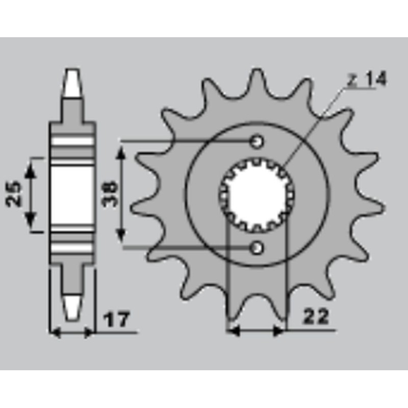 Zębatka przednia 2094 15 Ducati 900 Monster I.E. 00-02 (4041-15) - Wyprzedaż