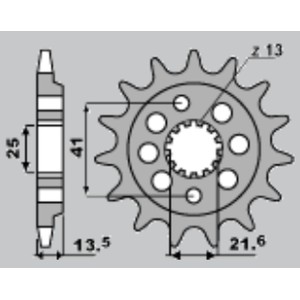 CHT WYPRZEDAŻ ZĘBATKA PRZEDNIA 2099 15 (A4254043150) (JTF1307.15) HONDA XR 650 '00-'07