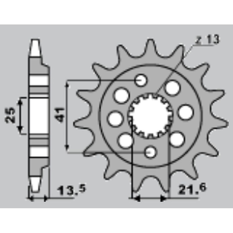 CHT WYPRZEDAŻ ZĘBATKA PRZEDNIA 2099 15 (A4254043150) (JTF1307.15) HONDA XR 650 '00-'07