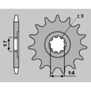 Zębatka przednia 210 13 Cagiva Mito 50 99, Prima Super City 50 92-96 - Wyprzedaż!