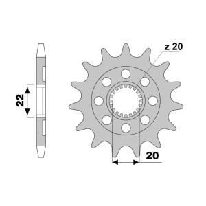 JR ZĘBATKA PRZEDNIA 2103 14 YAMAHA YZF 250 '02-'09 (+1)