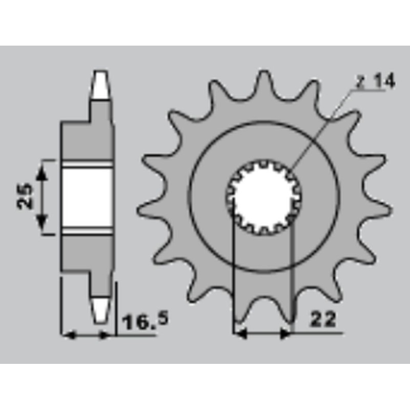 Zębatka przednia do Ducati 796/820/821/848/992/998/999/1000/1100 - JR WYPRZEDAŻ (JTF741.15)