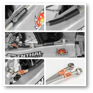 Przewód hamulcowy w stalowym oplocie do Honda CRF 250\\450 '05- - MOTO-MASTER PROMOCJA