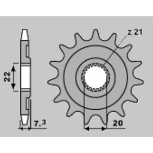 Zębatka przednia 2120 12 do Honda CRF 250 '04-'17, CR 125 '04-'07 (JTF1323.12)