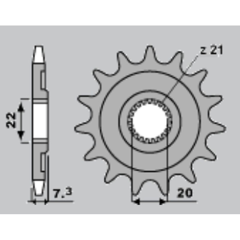 Zębatka przednia 2120 12 do Honda CRF 250 '04-'17, CR 125 '04-'07 (JTF1323.12)