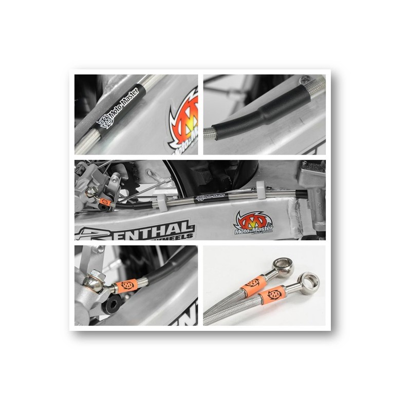 Przewód hamulcowy w stalowym oplocie do motocykli GasGas, Husqvarna, KTM EXC/EXCF 250/300/450 '01-