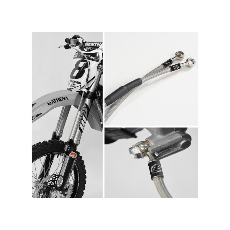 Przewód hamulcowy w stalowym oplocie do motocykli GasGas, Husqvarna, KTM SX/SXF 125/450 '04- CROSS