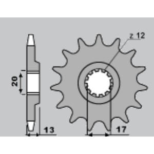 Grosskopf wyprzedaż zębatka przednia 2123 13 TM 125 '01-'21 / TM 144 '08-'21 (łańc.520)