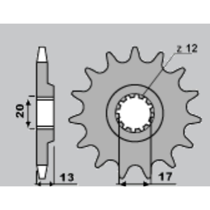 Grosskopf wyprzedaż zębatka przednia 2123 13 TM 125 '01-'21 / TM 144 '08-'21 (łańc.520)