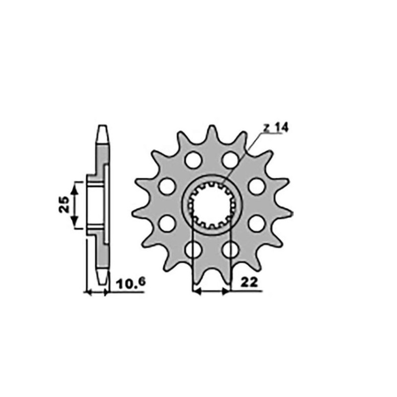 GROSSKOPF WYPRZEDAŻ ZĘBATKA PRZEDNIA MV AUGUSTA 910/920/989/990/1000