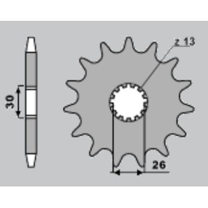 CHT WYPRZEDAŻ ZĘBATKA PRZEDNIA 2130 16 TRIUMPH BONEVILLE 800 '01-'11