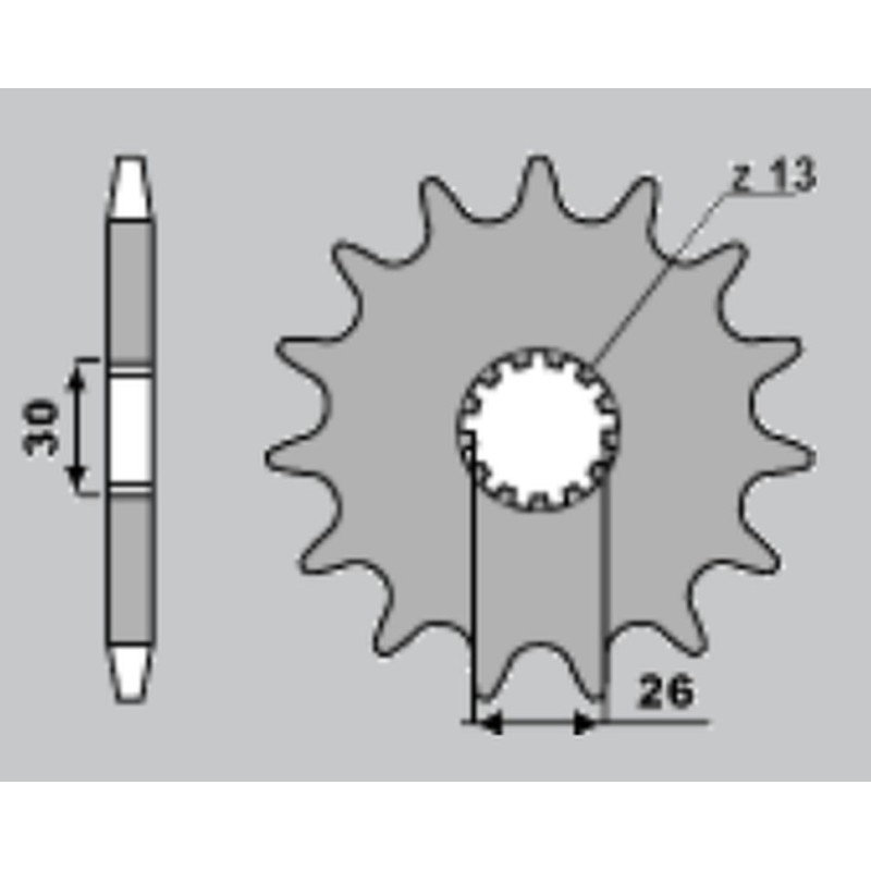 CHT WYPRZEDAŻ ZĘBATKA PRZEDNIA 2130 17 TRIUMPH (4057-17) (JTF1183.17)