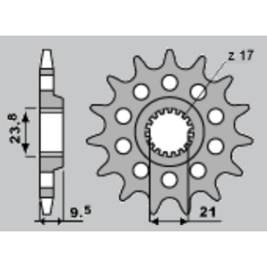 JR WYPRZEDAŻ ZĘBATKA PRZEDNIA 2137 15 (153715JT) KAWASAKI ZX 10R '06-'08