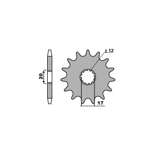 PBR ZĘBATKA PRZEDNIA 2139 11 18NC BETA 250/270 00-10 (ŁAŃC. 520) (MADE IN ITALY)